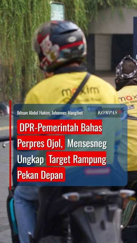 DPR-Pemerintah Bahas Perpres Ojol, Mensesneg Ungkap Target Rampung Pekan Depan