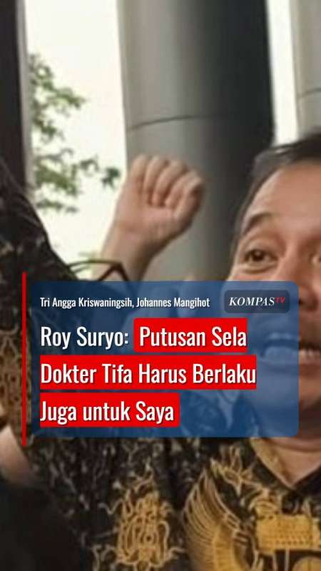 Roy Suryo: Putusan Sela Dokter Tifa Harus Berlaku Juga untuk Saya
