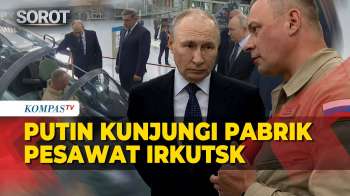Potret Presiden Putin Kunjungi Pabrik Irkutsk, Tinjau Pesawat Latih Tempur