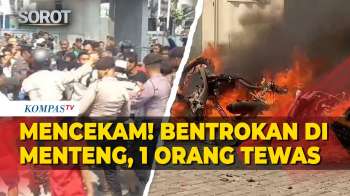 Detik-Detik Bentrok Warga Di Jalan Tambak Menteng, 1 Orang Tewas & 1 Kritis