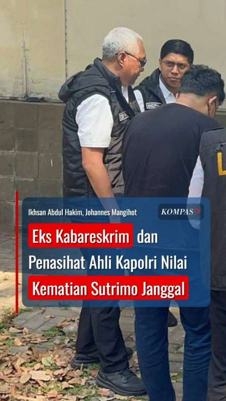 Mantan Kabareskrim Dan Penasihat Ahli Kapolri Nilai Kematian Sutrimo Janggal