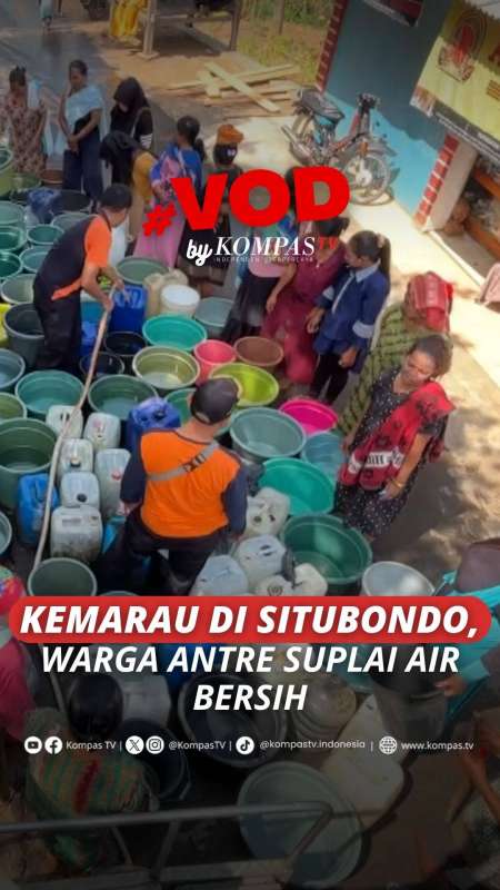 KEMARAU DI SITUBONDO, WARGA ANTRE SUPLAI AIR BERSIH