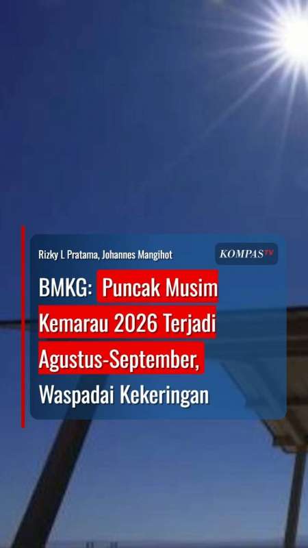 BMKG: Puncak Musim Kemarau 2026 Terjadi Agustus-September, Waspadai Kekeringan