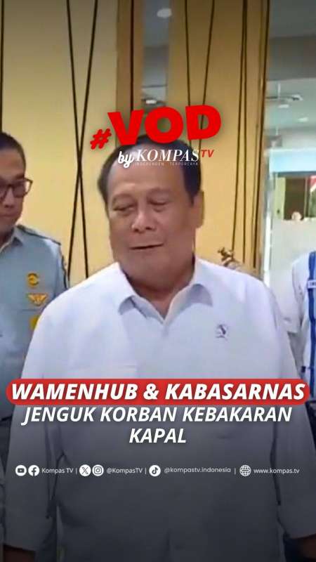 WAMENHUB & KABASARNAS JENGUK KORBAN KEBAKARAN KAPAL