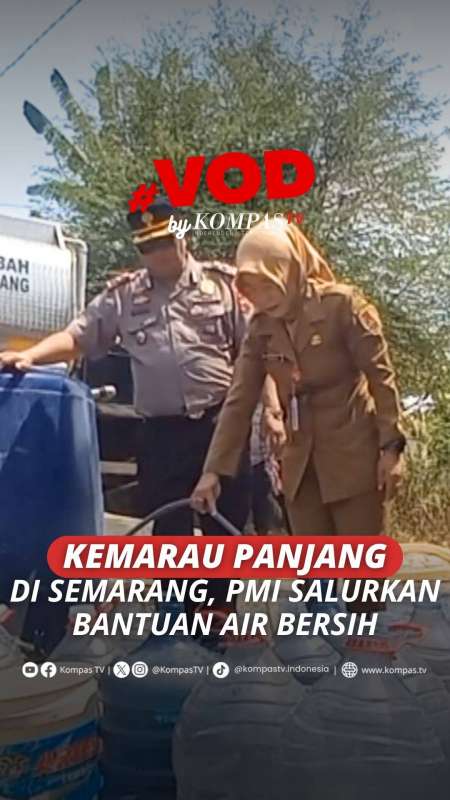 KEMARAU PANJANG DI SEMARANG, PMI SALURKAN BANTUAN AIR BERSIH