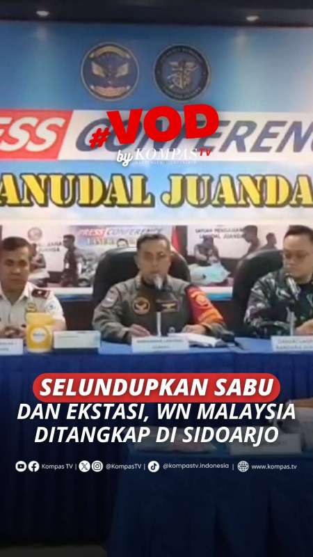 SELUNDUPKAN SABU & EKSTASI, WN MALAYSIA DITANGKAP DI SIDOARJO