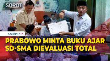Prabowo Cek Buku Pelajaran Siswa, Minta Buku Ajar SD-SMA Dievaluasi Total