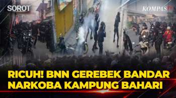Mencekam! Detik-Detik BNN Gerebek Bandar Narkoba Kampung Bahari