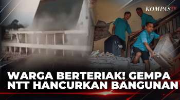 Pilu! Momen Mencekam Gedung Pelabuhan Maumere Ambruk Saat Gempa | KOMPAS PETANG