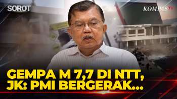 Jusuf Kalla Ungkap PMI Bergerak Salurkan Bantuan Pascagempa M 7,7 di NTT