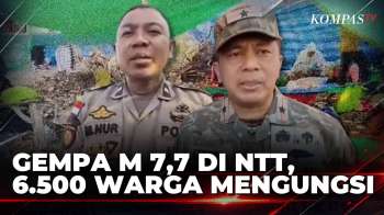 Gempa M 7,7 Guncang NTT, Polisi: 6.500 Warga Mengungsi ke Perbukitan
