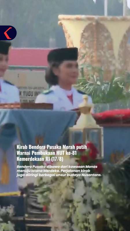 Kirab Bendera Pusaka Merah Putih Warnai Pembukaan HUT Ke-81 Kemerdekaan RI 