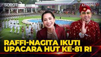 Raffi Ahmad, Nagita-Happy Salma Ikuti Upacara Pengibaran Bendara HUT Ke-81 RI Di Istana