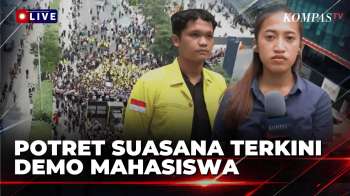 Potret Terkini Demo Mahasiswa, Massa Masih Tertahan Di Sekitar Bundaran HI | KOMPAS PETANG