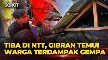Tiba di NTT, Gibran Temui Warga Terdampak Gempa hingga Tinjau Sekolah dan Gereja