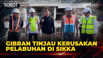 Wapres Gibran Tinjau Bangunan Pelabuhan Sikka NTT Hancur Akibat Gempa