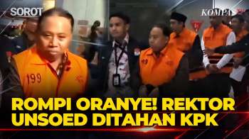 Penampakan Rektor Unsoed Berompi Oranye, Ditahan KPK Terkait Kasus Penerimaan Maba