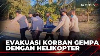 Korban Gempa Pulau Palue Dievakuasi Polres Sikka dengan Helikopter | JURNAL NUSANTARA