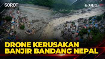 Pantauan Udara, Dahsyatnya Kerusakan Banjir Bandang Nepal