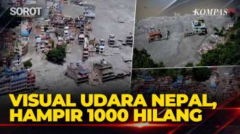 Visual Udara Devighat Dham, Nepal usai Diterjang Banjir Bandang