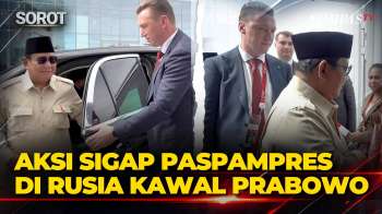 Sigap! Aksi Paspampres Prabowo Di Rusia, Bukakan Pintu Mobil Hingga Lirikan Tajam