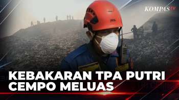 Penampakan TPA Putri Cempo Meluas, Damkar Fokus Pemadaman Di Areal Dekat Sutet | KOMPAS PETANG