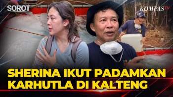 Sherina Munaf Ikut Terjun Padamkan Karhutla, Uji Coba Matikan Api Dengan Busa Sabun Dari Jepang