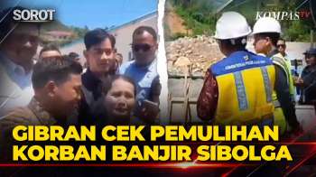 Momen Wapres Gibran Cek Pemulihan Korban Banjir Sibolga, Serahkan Sertifikat Huntap