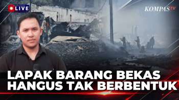 Visual Terkini! Lapak Pengelolaan Barang Bekas Srengseng Hangus, Keluarga Mengungsi | KOMPAS PETANG