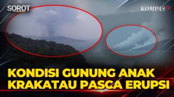 [Gambar Drone] Pantauan Dekat Kondisi Gunung Anak Krakatau Pasca Erupsi Abu Vulkanik