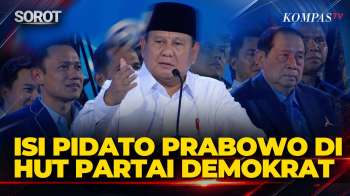 FULL! Pidato Prabowo di HUT Demokrat: Indonesia Diproyeksikan Jadi Ekonomi Terbesar Ke 4 Dunia 2050