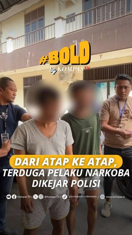 Polisi Kejar Dua Terduga Pengedar Narkoba Di Atap Rumah Warga Medan