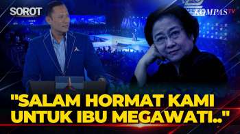 Depan SBY & Prabowo, AHY Titip Salam Untuk Megawati Di HUT Demokrat: Salam Hormat Kami!