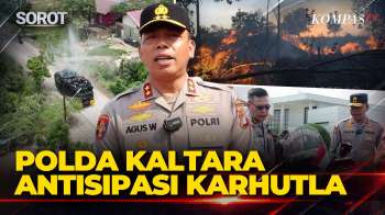 Cegah Karhutla, Polda Kaltara Kerahkan Personel Hingga Water Cannon