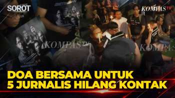 Momen Doa Bersama Untuk 5 Jurnalis Hilang Kontak, Liput Erupsi Gunung Anak Krakatau