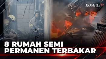 11 Mobil Damkar Padamkan Kebakaran 8 Bangunan Di Jelambar | KOMPAS PETANG