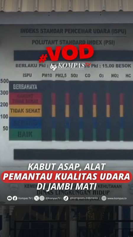 Kabut Asap Landa Jambi, Alat Pemantau Kualitas Udara Justru Tak Berfungsi