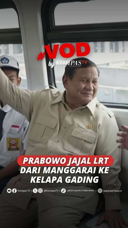 Momen Prabowo Jajal LRT dari Kelapa Gading ke Manggarai, Ditemani Pramono hingga Siswa SMP