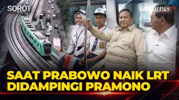 [FULL] Momen Presiden Prabowo Naik LRT, Duduk Bareng Gubernur DKI Pramono-Siswa SMP