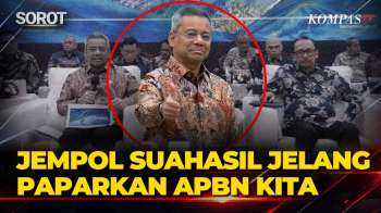 Momen Menkeu Suahasil Acungkan Jempol Jelang Perdana Paparkan APBN KITA