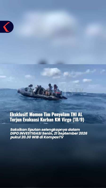 Eksklusif! Momen Tim Penyelam TNI AL Terjun Evakuasi Korban KM Virgo