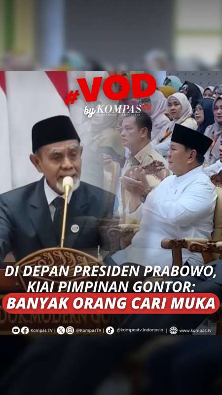 Di Depan Presiden Prabowo, Kiai Pimpinan Gontor: Banyak Orang Cari Muka