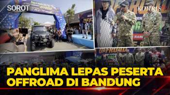 Panglima TNI Lepas Peserta Open Offroad Di Ciwidey Dalam Rangka HUT Ke-81 TNI
