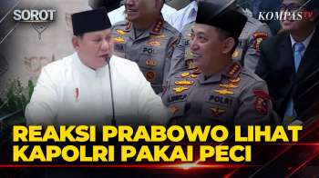 Pecah Tawa! Canda Prabowo Ke Kapolri: Hanya Di Indonesia Kepala Polisi Pakai Kopiah