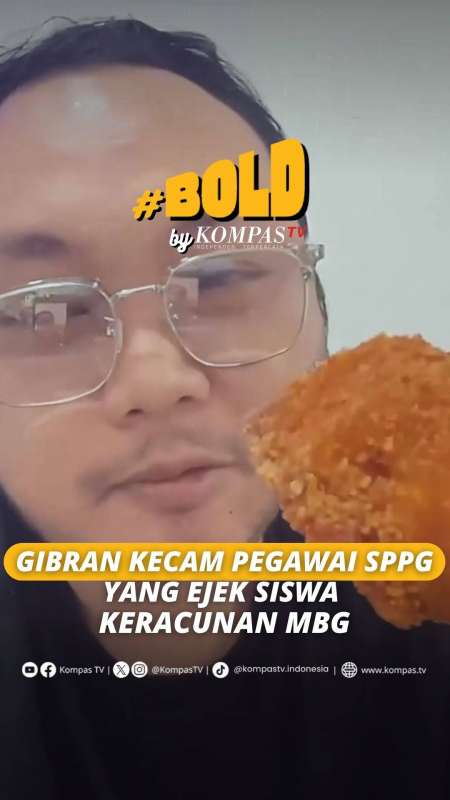 Wapres Gibran Kecam Pegawai SPPG Bantul Ejek Korban Keracunan MBG