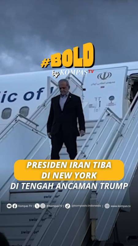 Presiden Iran Masoud Pezeshkian Tiba Di New York Di Tengah Ancaman Presiden Donald Trump