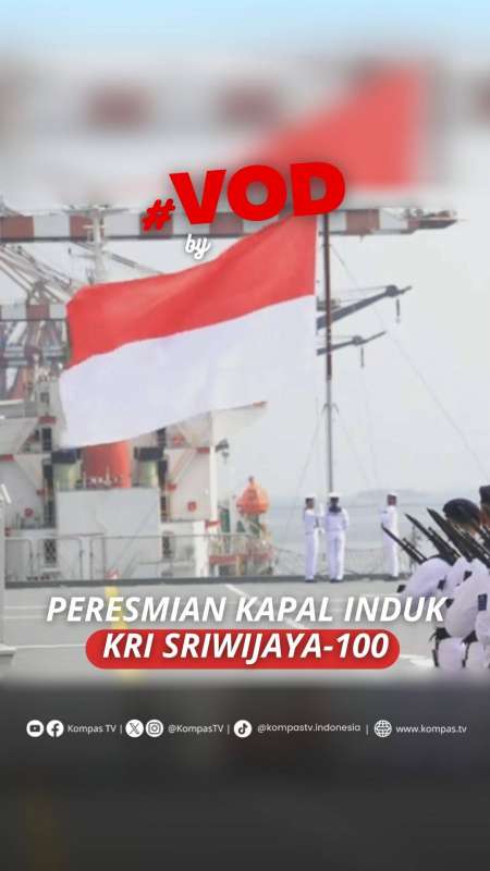 Detik-Detik Peresmian Kapal Induk Giuseppe Garibaldi Jadi KRI Sriwijaya