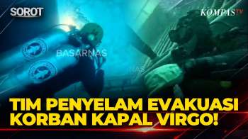 Gambar Bawah Laut! Tim Penyelam Evakuasi Korban Dari Badan Kapal Virgo Terbalik Di Laut Jawa
