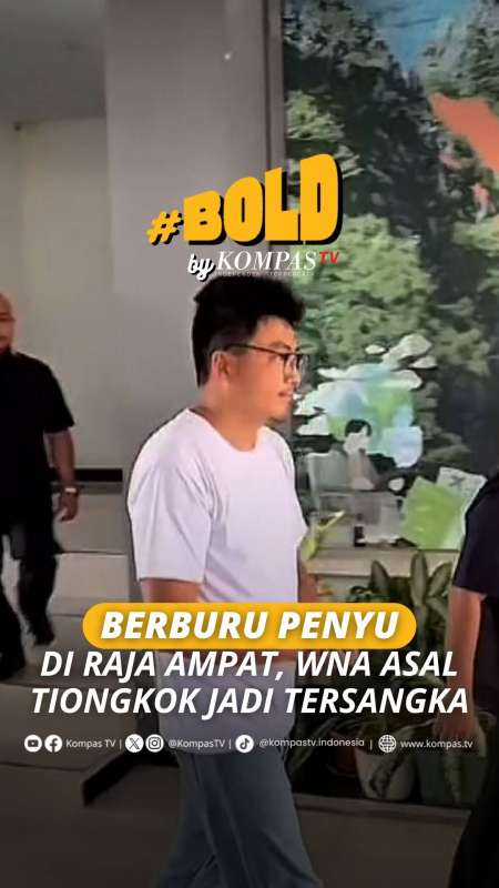 WNA Tiongkok Ditetapkan Sebagai Tersangka Kasus Perburuan Penyu Di Raja Ampat