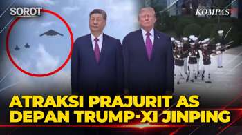 Depan Trump-Xi Jinping, Atraksi Prajurit Bersenjata AS Dan Flyover Jet Bomber B-2 Di Gedung Putih